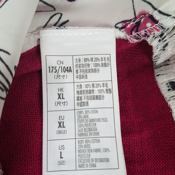 Minnie Mouse blouse w/underlay - Picture 5 of 7